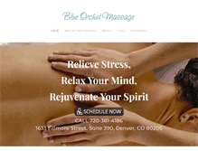 Tablet Screenshot of blueorchidmassage.com